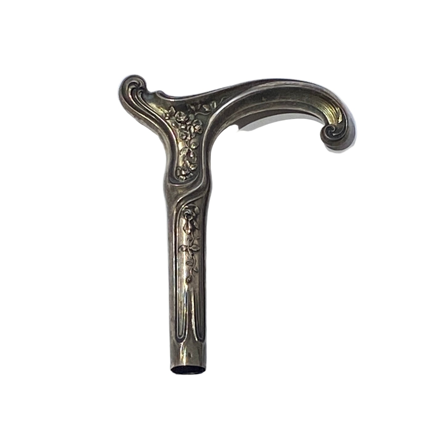 Vintage Elegant Silver Umbrella Handle