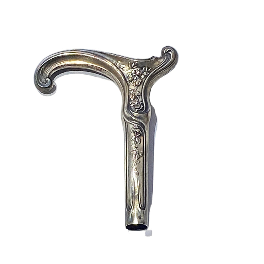 Vintage Elegant Silver Umbrella Handle