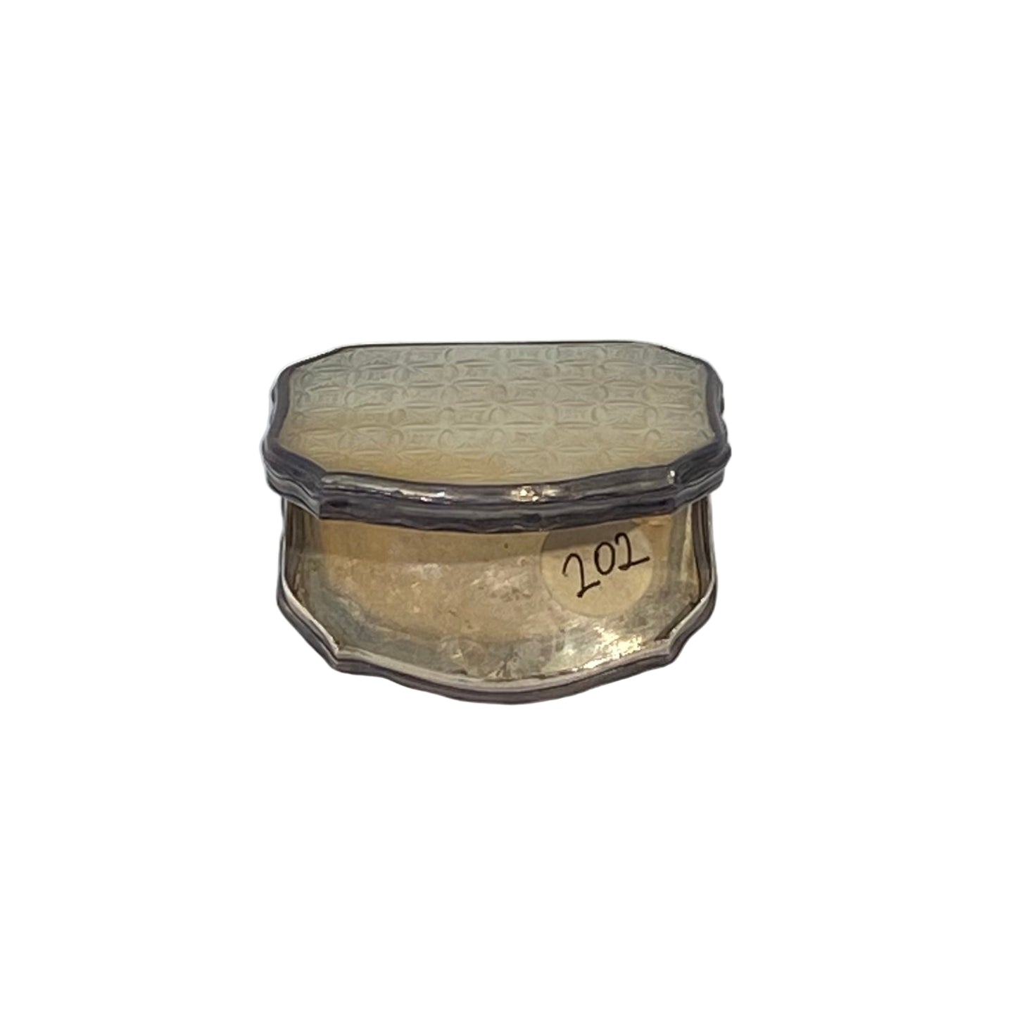 Vintage France Sterling Sliver Pill Box
