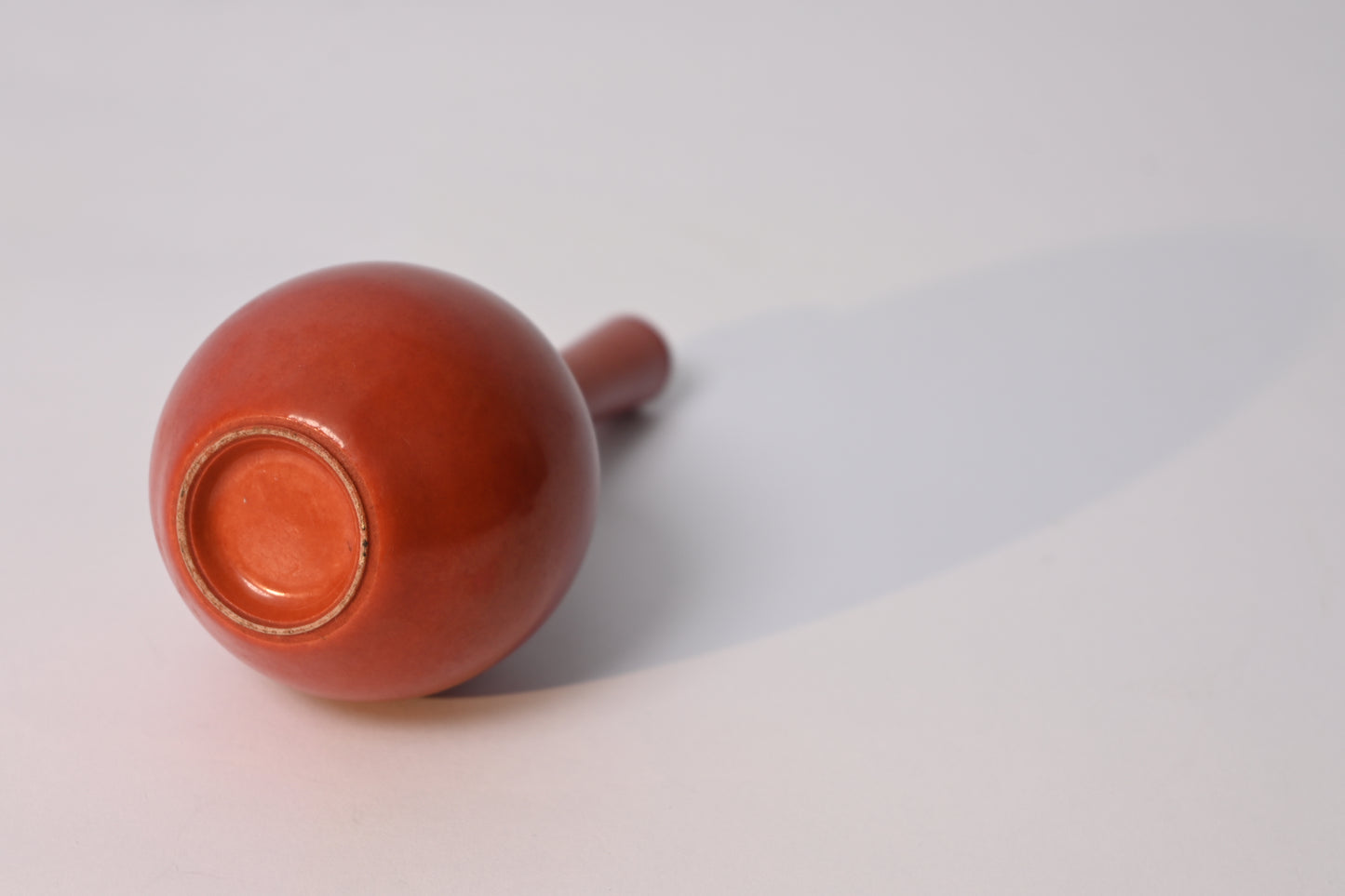 19th Century A Coral Red Vase