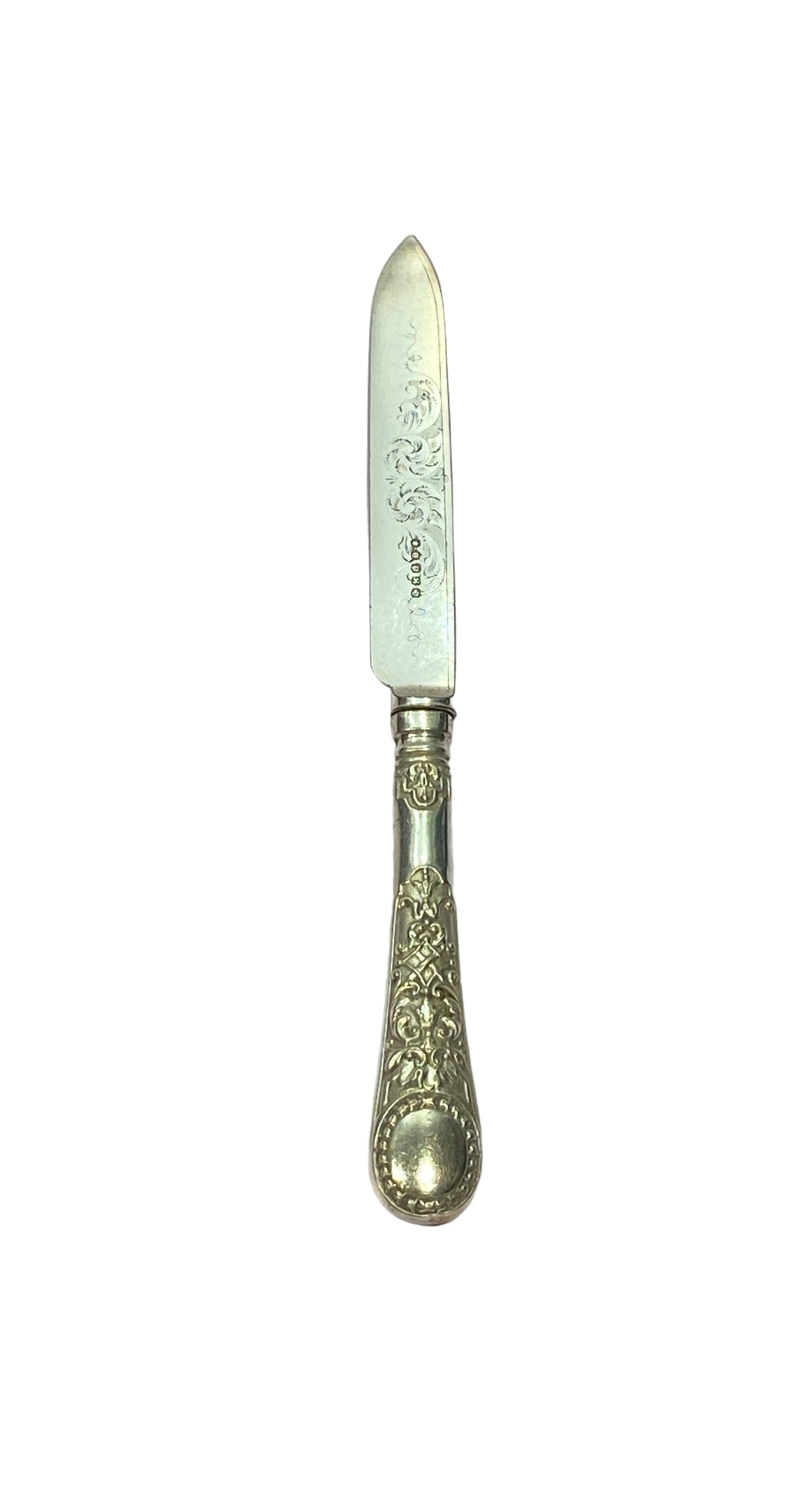 Vintage Canteen of 12 Pairs of Silver Plated Victorian Fruit/ Dessert Knives & Forks