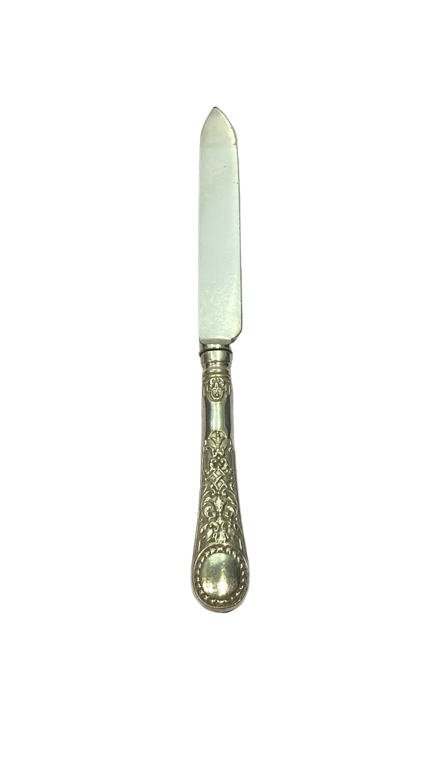 Vintage Canteen of 12 Pairs of Silver Plated Victorian Fruit/ Dessert Knives & Forks