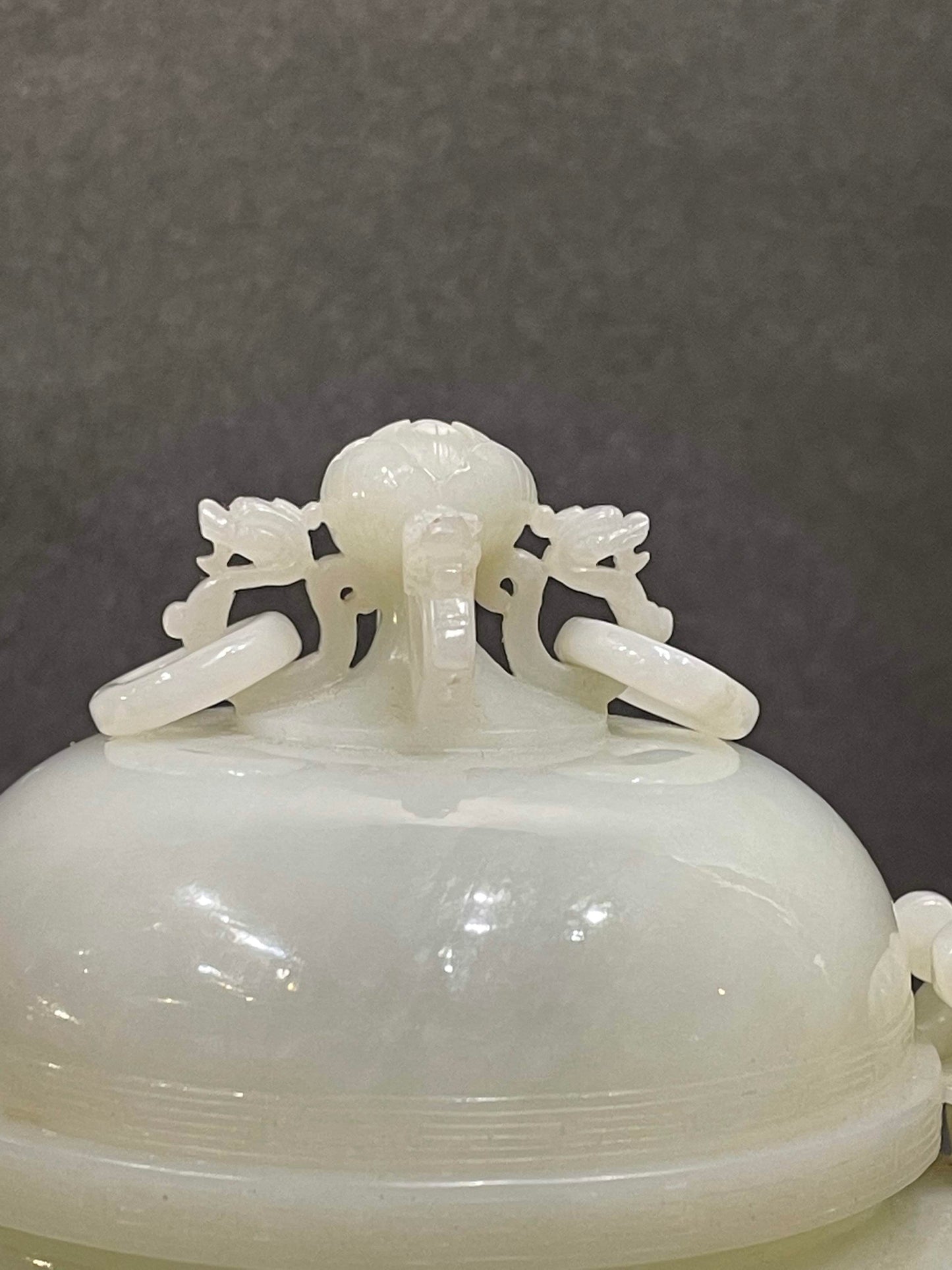 A White Jade Tripod Incense Burner and Cover, Qing Dynasty