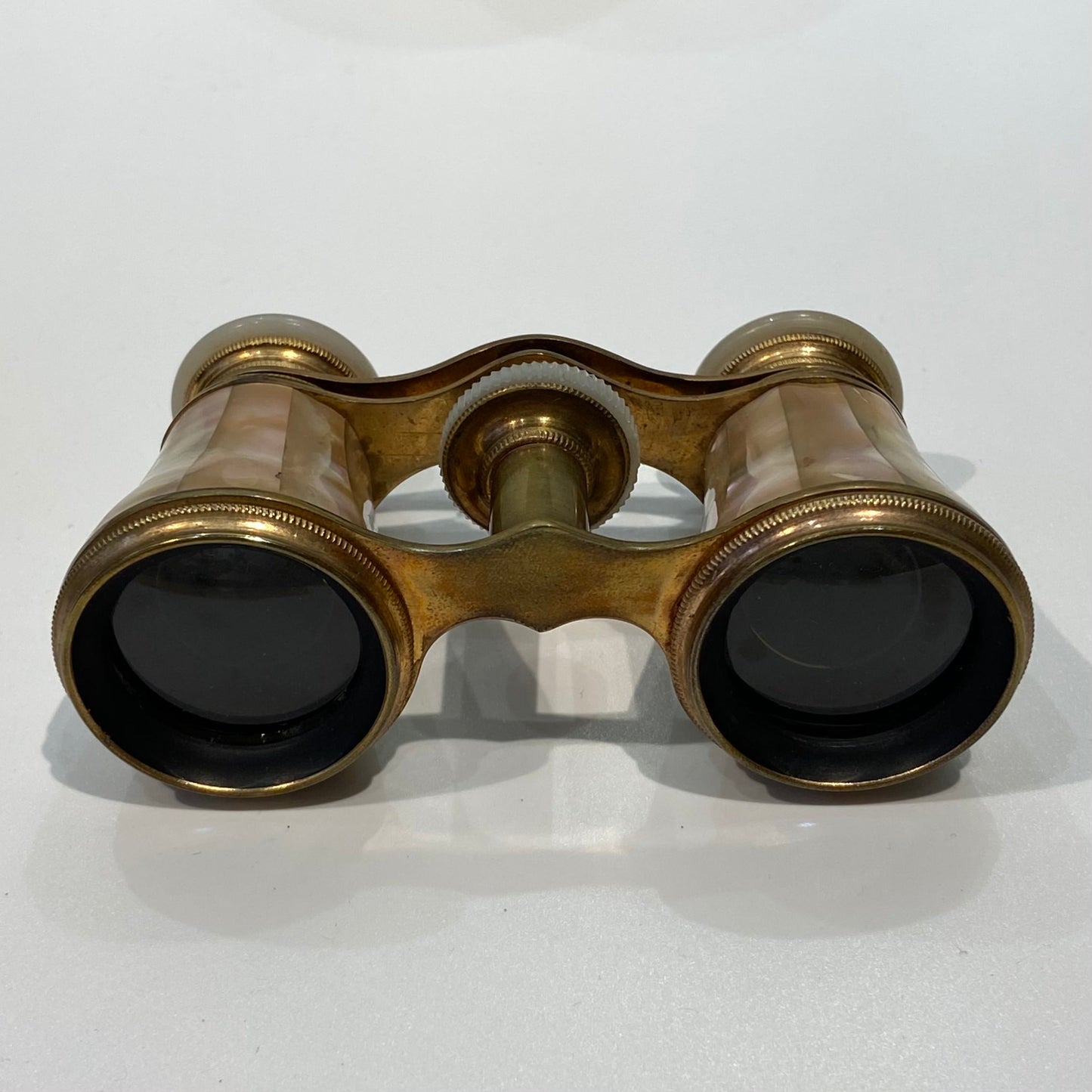 Vintage 19th Century Mother of Pearl France Groos Binoculars with Bee Stamp Case