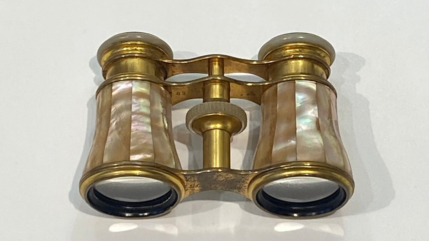 Vintage Lemaire of Paris Mother of Pearl France Binoculars