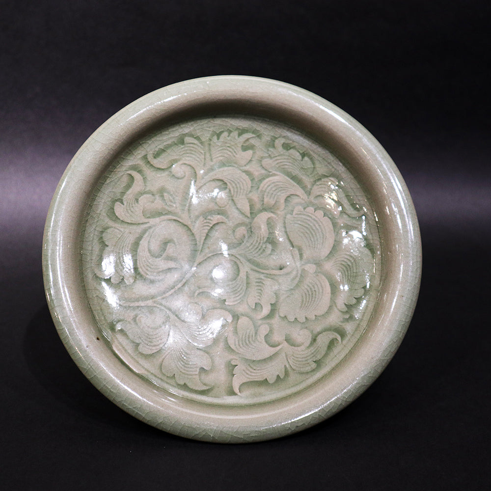 A Yaozhou Carved Floral Dish, North Song