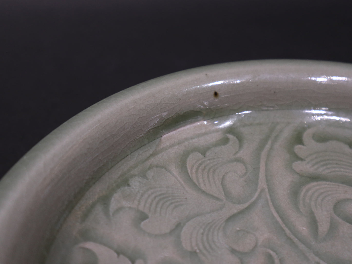A Yaozhou Carved Floral Dish, North Song