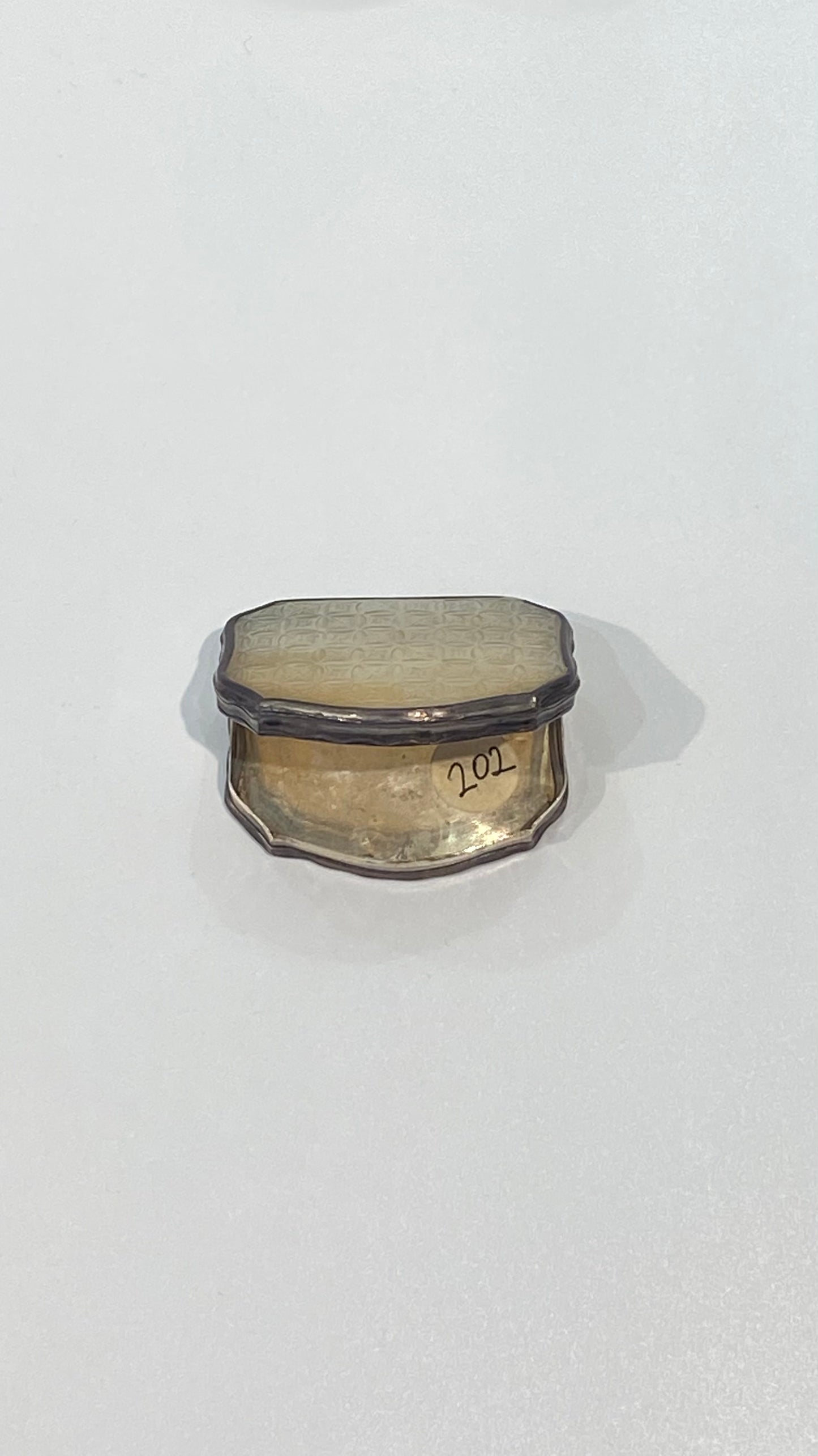 Vintage France Sterling Sliver Pill Box