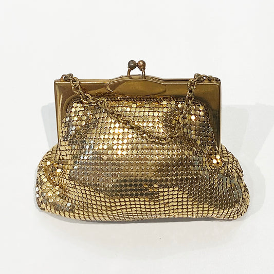 Vintage Whiting And Davis Gold Mesh Purse