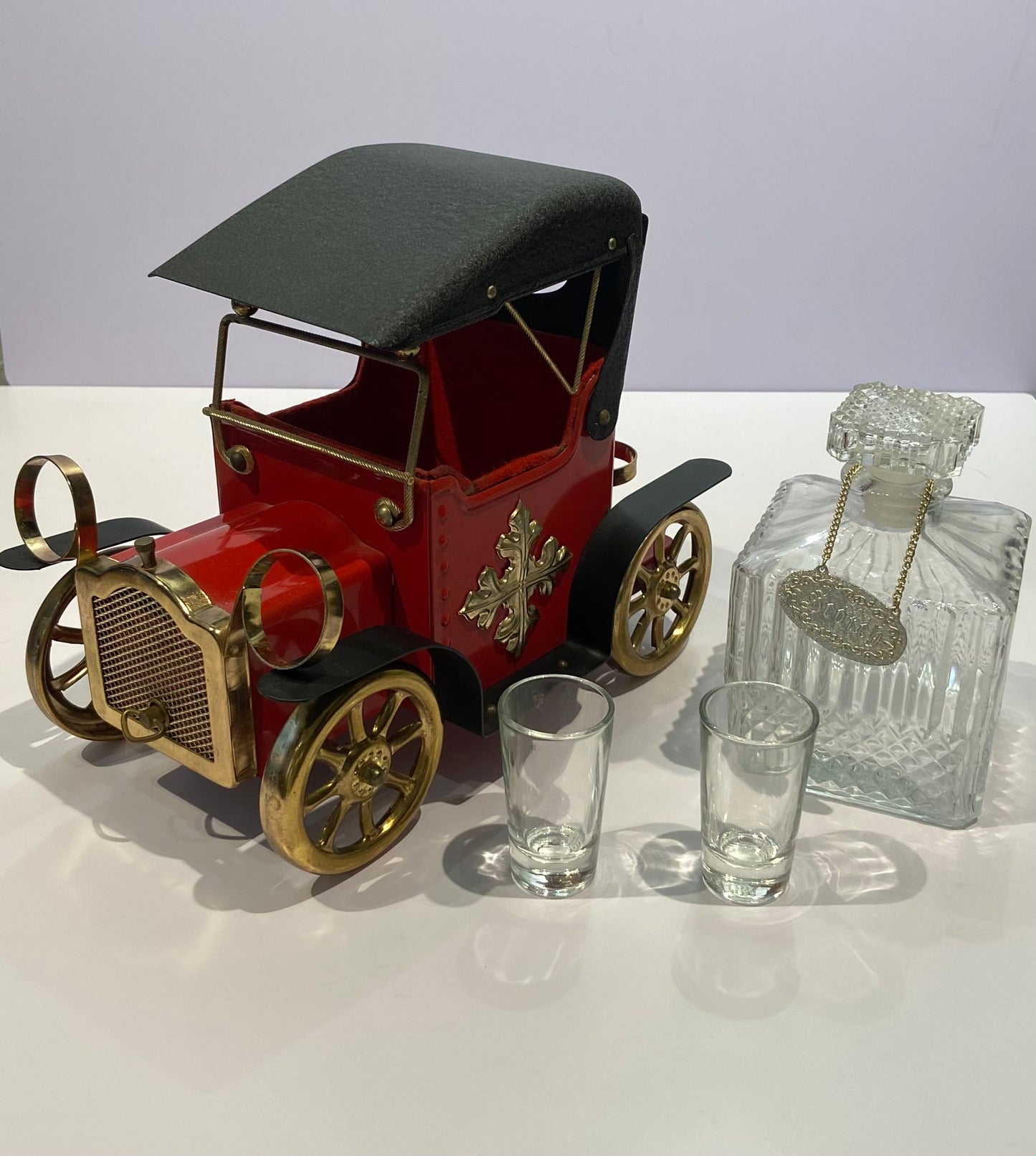 Vintage Antique Car Liquor Decanter